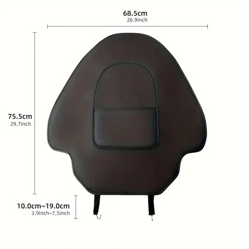 Tesla Model 3/Y Seat Back Protector – Leather Anti-Kick Pad with Storage