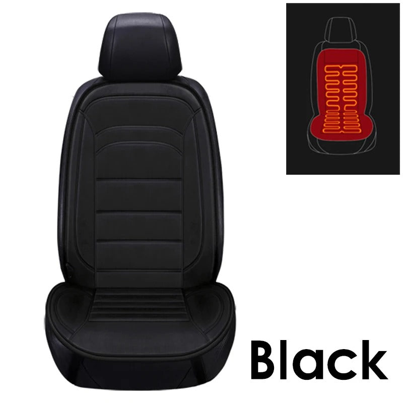 Universal 12V Heated Car Seat Cover - Winter Car Seat Protector with Heating Function