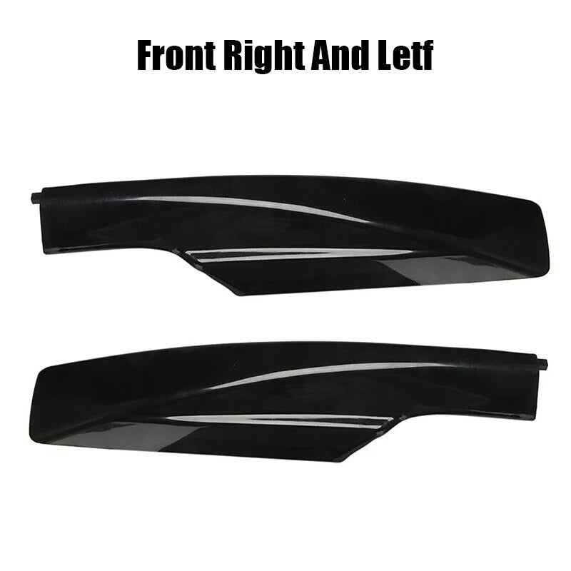 Roof Rack Protection Covers - Black ABS Luggage Rack Covers for Nissan Qashqai 2008-2015 - Delicate Leather  