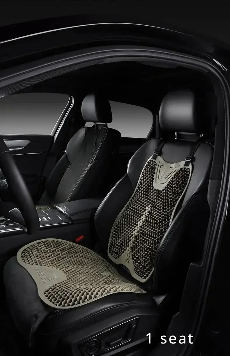 Universal Summer Car Seat Cushion – Breathable Cooling Seat & Backrest Pad | Car Interior Seat Protector