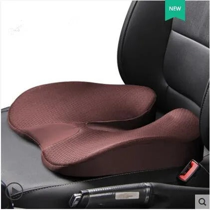 Memory Foam Car Seat Cushion & Back Support Pillow – Relieve Spine Pain and Pressure