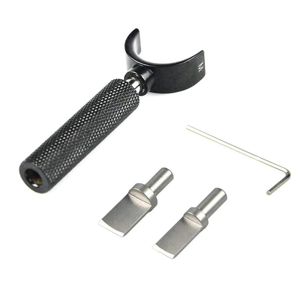 Leather Swivel Knife Set – Adjustable Brass Handle with Dual Blades for Precision Leather Carving