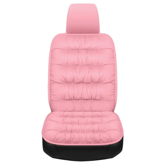 Winter Down Car Seat Cushion - Thickened, Soft, Split Headcap Design for Front Seats - Delicate Leather