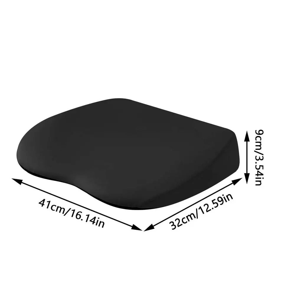 Rebound Memory Foam Car Booster Cushion – Anti-Skid Seat Pad for Comfort and Driving Safety