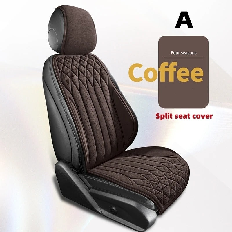 Breathable Luxurious Suede Car Seat Cover - Soft, Anti-Slip Driver’s Cushion for All-Season Comfort