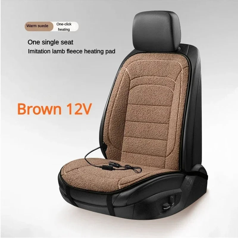 Heated Car Seat Cover – Winter Seat Warmer for Back and Seat, 12V Universal