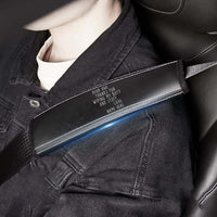 Personalized Car Seat Belt Covers (2PCS), Custom For Your Cars, Happy Father's Day, Microfiber Leather Seat Belt Shoulder Pads for More Comfortable Driving, Car Accessories, Gift for Daddy