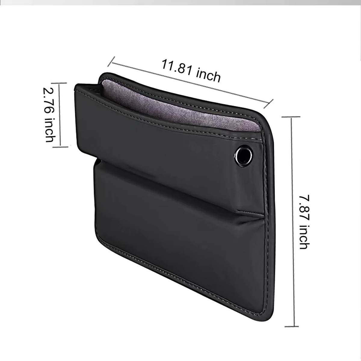 Car Seat Gap Filler Organizer, Custom-Fit For Car, Multifunctional PU Leather Console Side Pocket Organizer for Cellphones, Cards, Wallets, Keys DLLR226