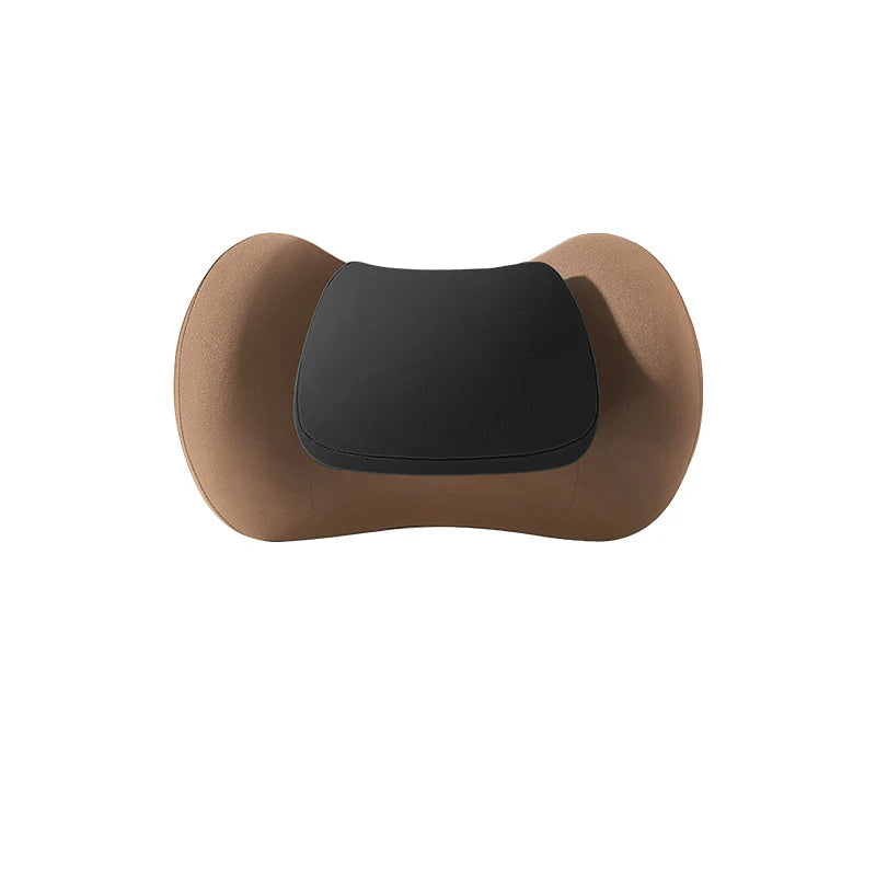 Universal Memory Foam Car Neck Pillow and Lumbar Support – Ergonomic Headrest & Waist Cushion for Driving Comfort - Delicate Leather  