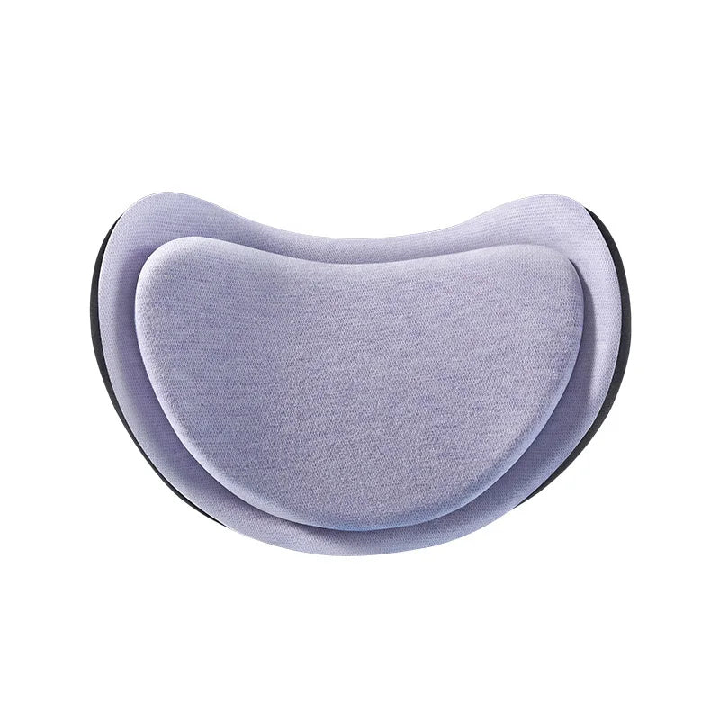 Universal Memory Foam Car Neck Cushion and Lumbar Support – Ergonomic Backrest Pillow for Driving Comfort - Delicate Leather  