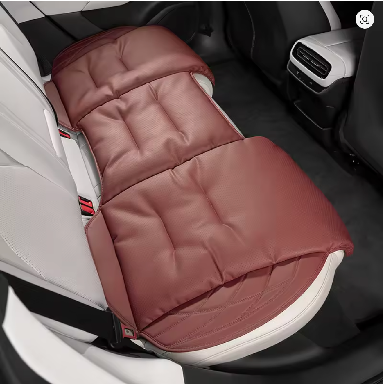 Nappa Leather Car Seat Cushion Protective Auto Seat Cover Pad for Vehicles Universal Fit - Delicate Leather  