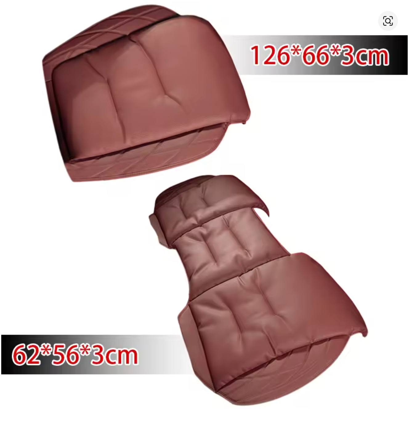 Nappa Leather Car Seat Cushion Protective Auto Seat Cover Pad for Vehicles Universal Fit - Delicate Leather  