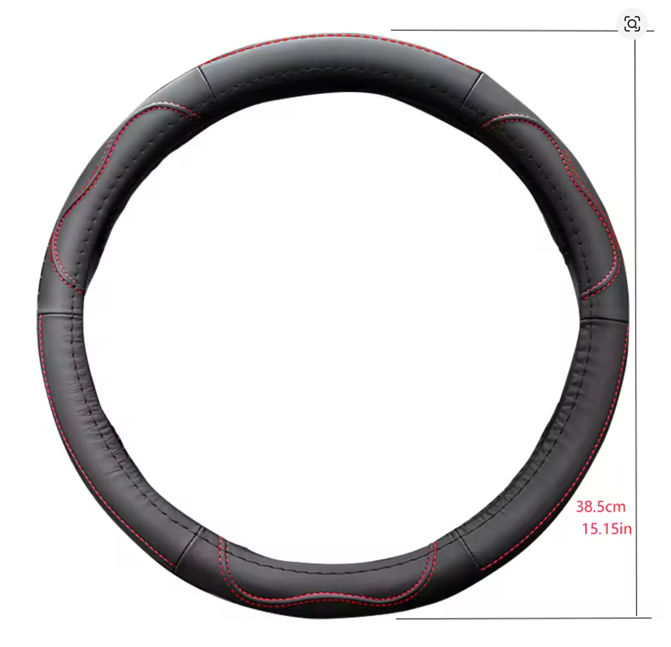 Leather Steering Wheel Cover for All Seasons – Anti-Slip Universal Car Steering Wheel Protector