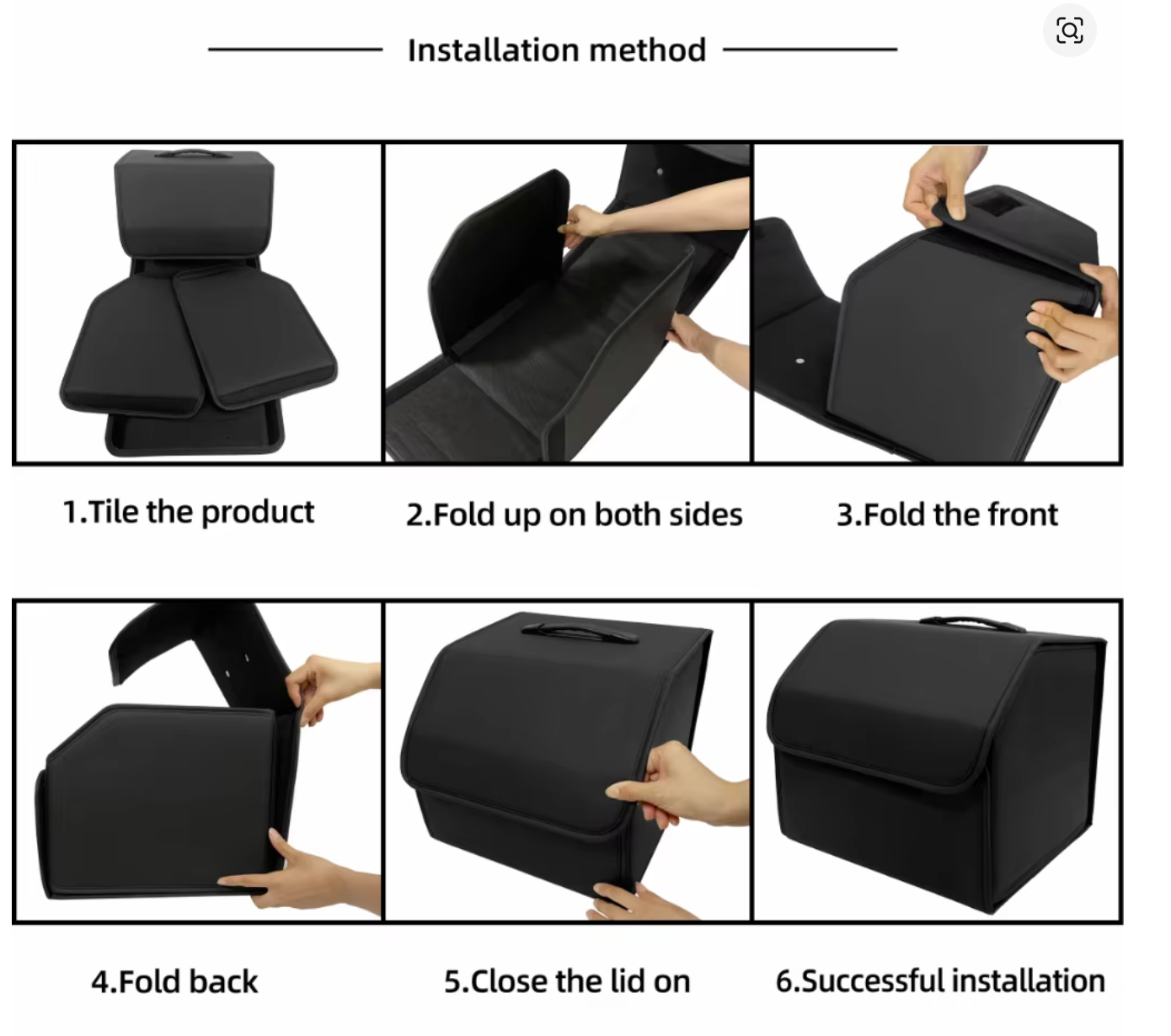 Custom Fit for Mercedes-Benz Trunk Organizer – Foldable PU Leather Cargo Storage Box - Delicate Leather  