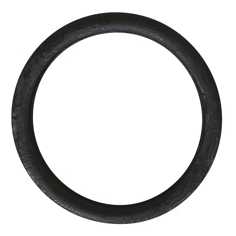Brocade Embroidered Steering Wheel Cover – Retro Non-Slip All-Season Car Interior Accessory - Delicate Leather