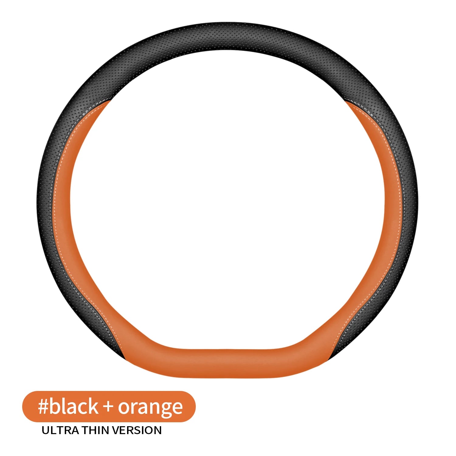 Nappa Leather Steering Wheel Cover – Easy Installation, Universal Fit Automotive Interior Accessory - Delicate Leather  
