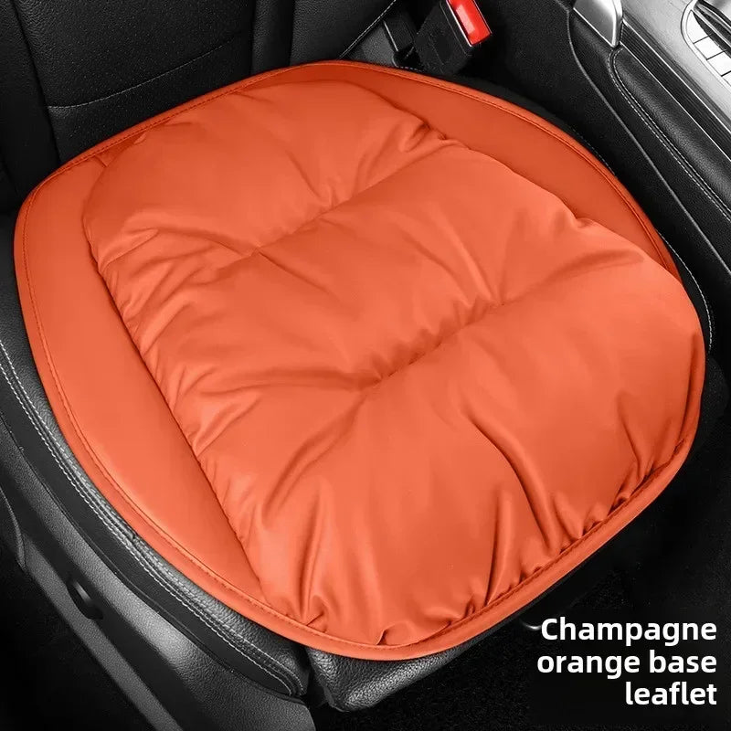 Universal Winter Down Car Seat Cover – Soft Breathable Warm Seat Cushion Protector for Cars and SUVs - Delicate Leather  