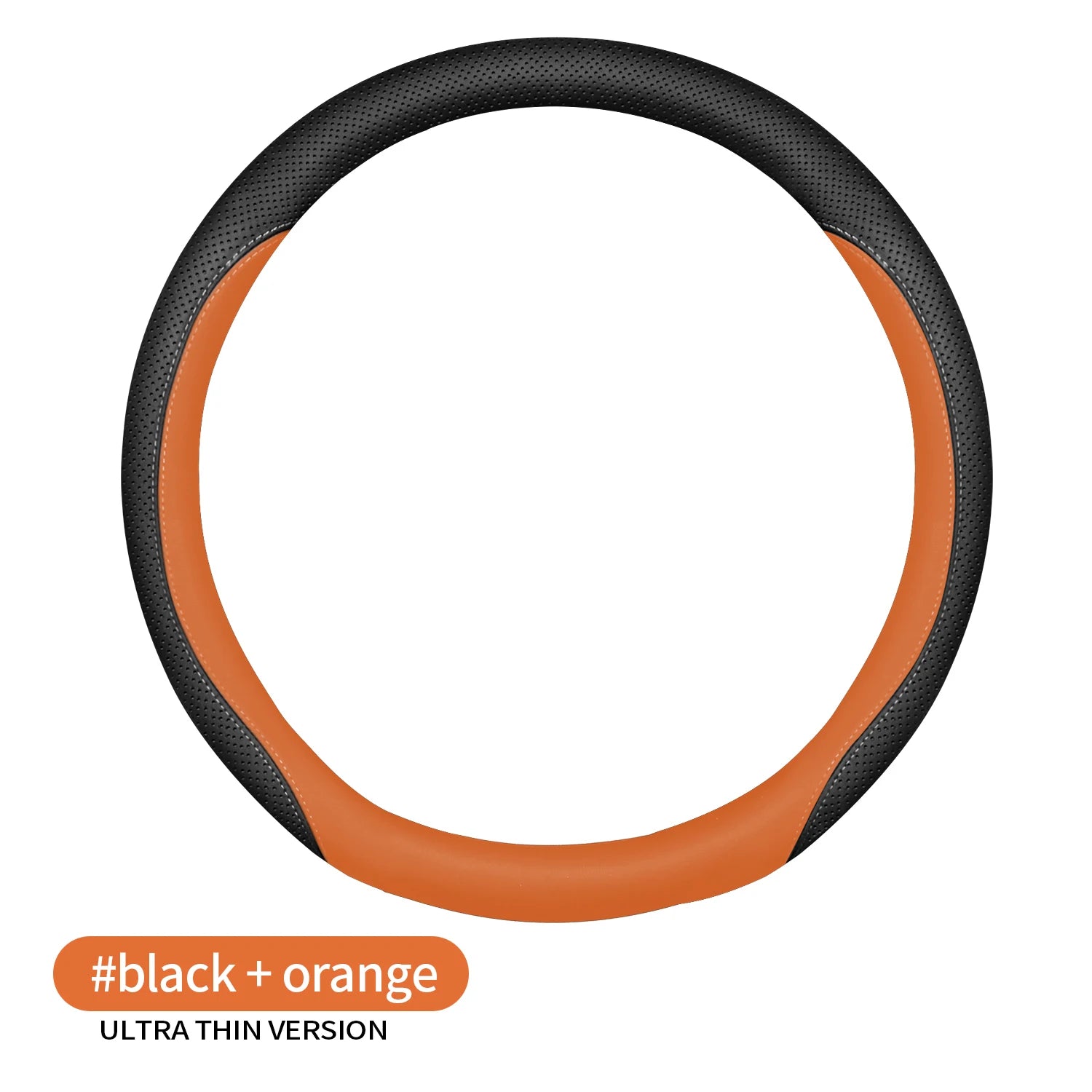 Nappa Leather Steering Wheel Cover – Easy Installation, Universal Fit Automotive Interior Accessory - Delicate Leather  