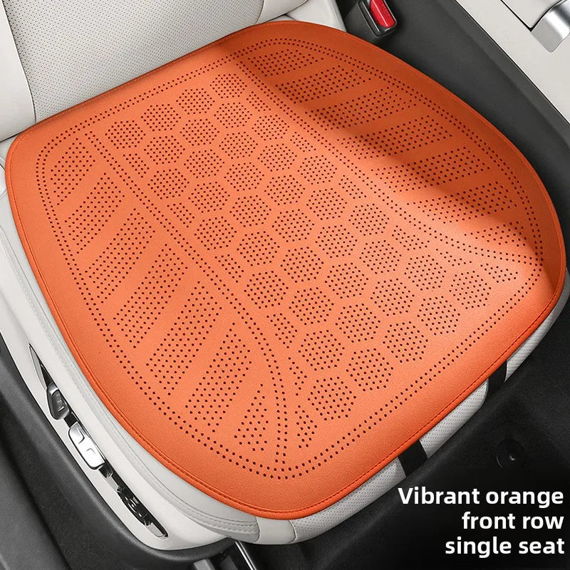 Ultra-Thin Suede Car Seat Cushion – Breathable Universal Seat Cover Pad for Vehicle Interior - Delicate Leather  