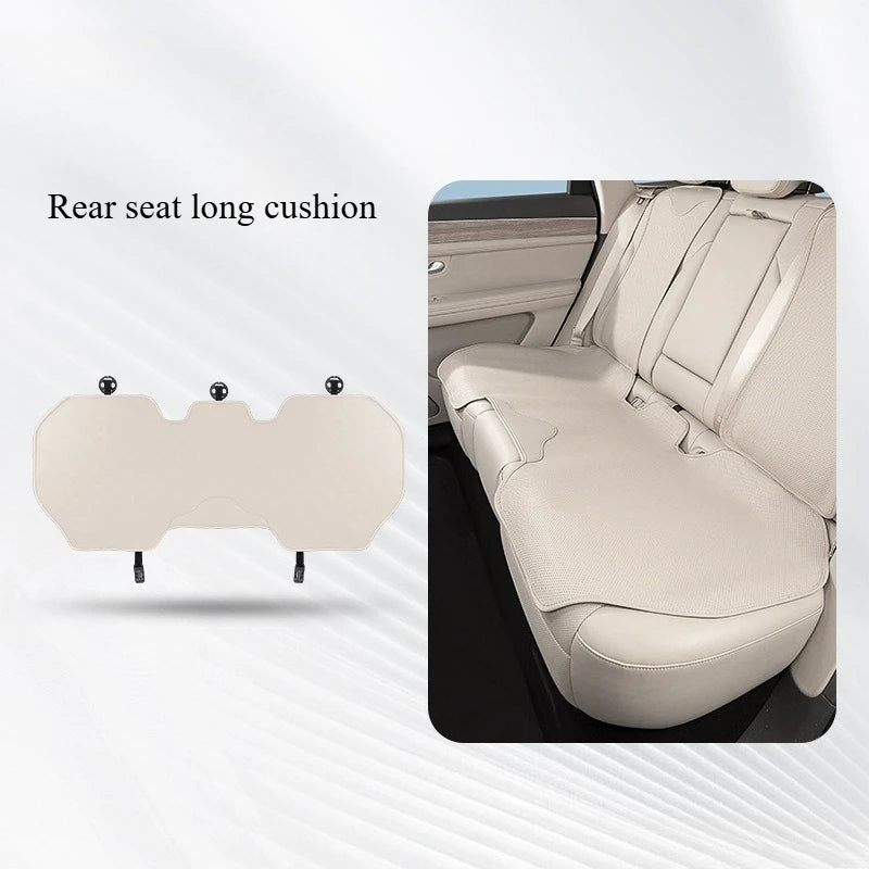 Universal Nappa Leather Car Seat Cushion – All-Season Soft Seat Cover Protector - Delicate Leather  