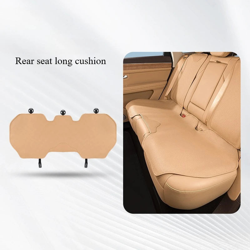 Universal Nappa Leather Car Seat Cushion – All-Season Soft Seat Cover Protector - Delicate Leather  
