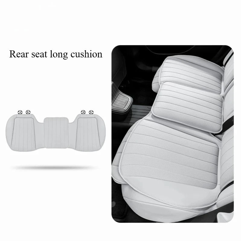 2025 Premium Nappa Leather Universal Car Seat Cushion – Breathable Perforated Design for All-Season Comfort – All-Season Universal Accessory - Delicate Leather  