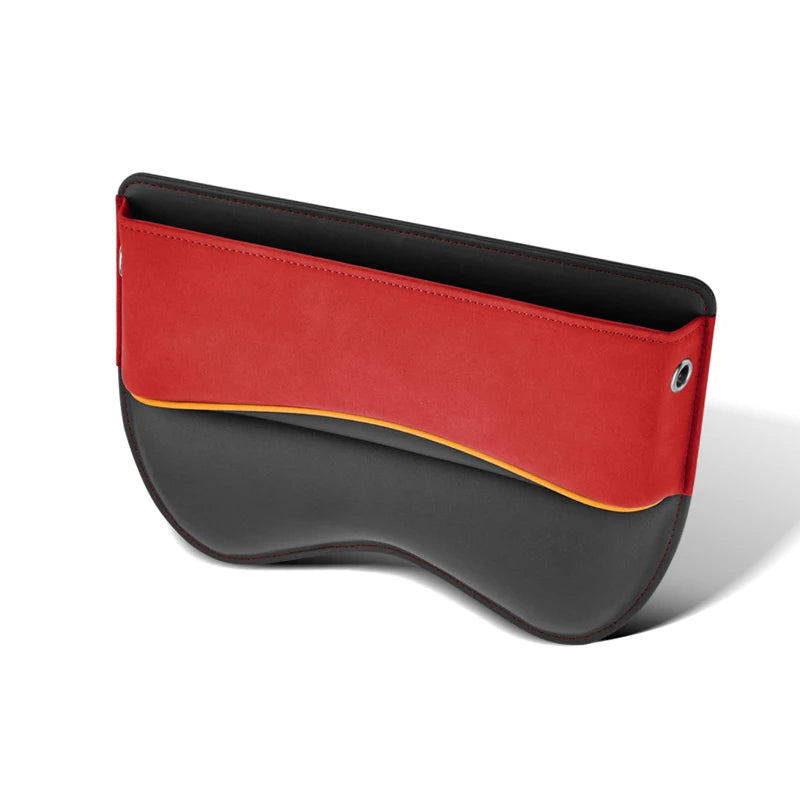 Suede Car Seat Crevice Storage Box – Gap Filler Organizer for Phone, Wallet, and Small Items - Delicate Leather  