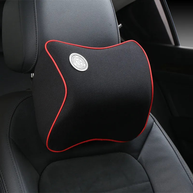 Car Lumbar Support & Neck Pillow Kit – Ergonomic Memory Foam Cushion for Back & Muscle Pain Relief