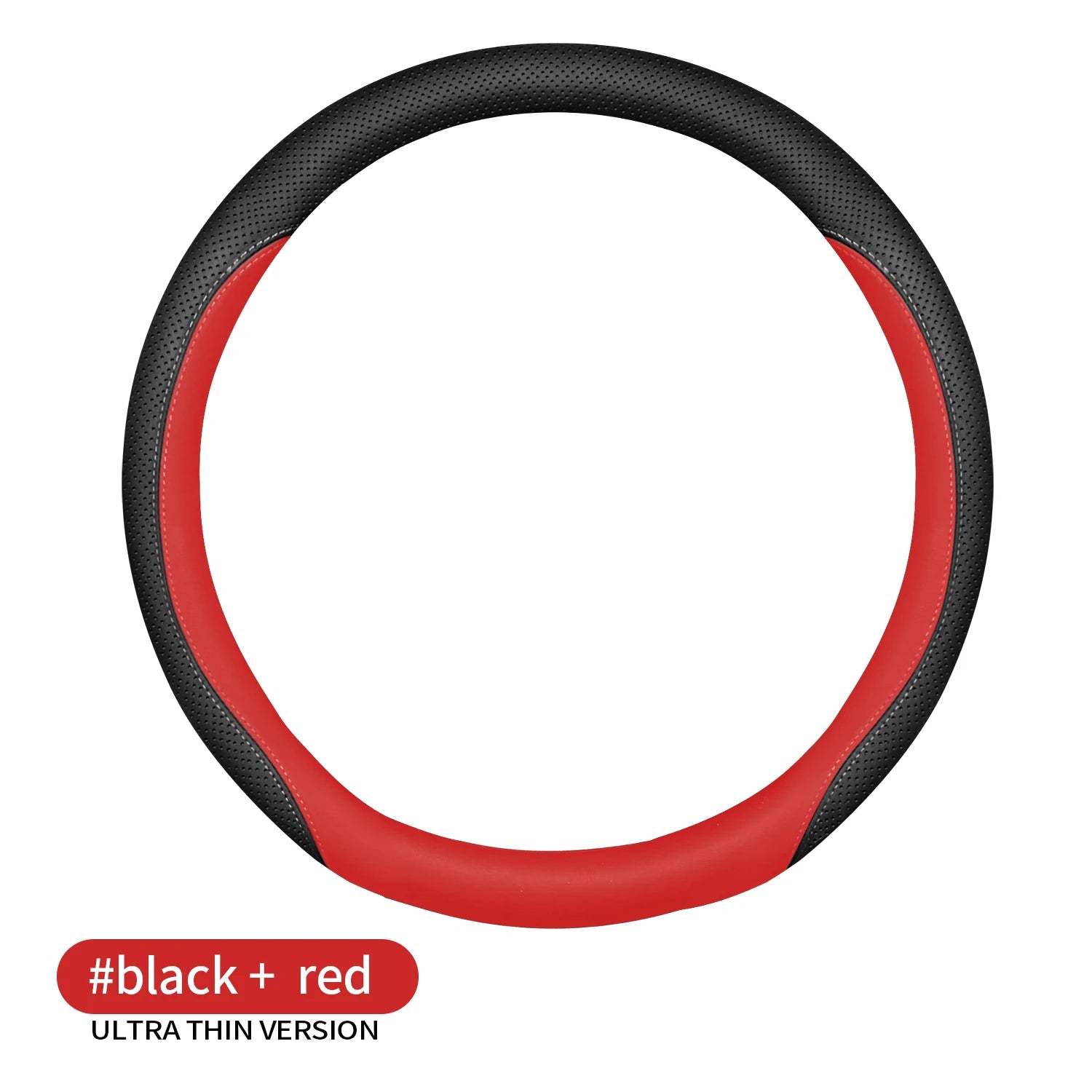 Nappa Leather Steering Wheel Cover – Easy Installation, Universal Fit Automotive Interior Accessory - Delicate Leather  