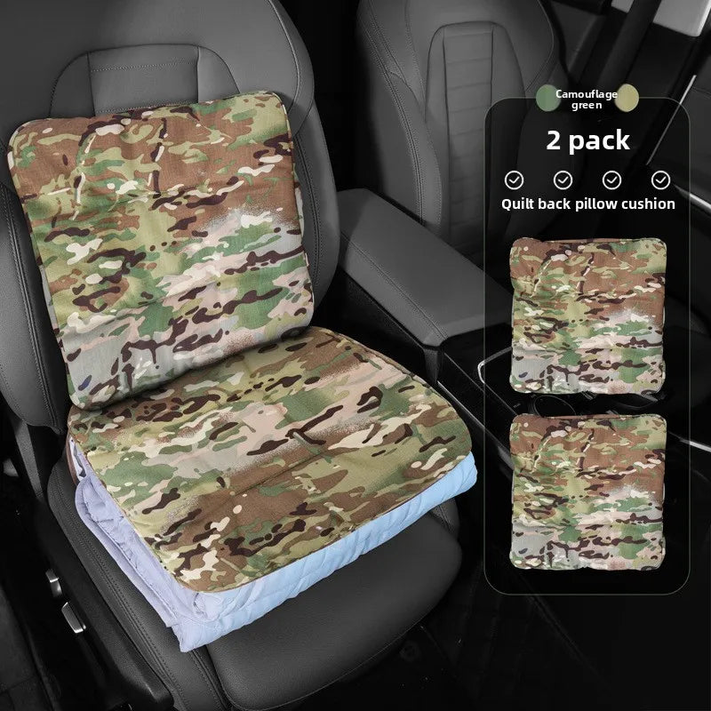 Universal Car Headrest Pillow – High-Quality Latex Cushion with Breathable Leather Cover, Neck & Lumbar Support Pillow - Delicate Leather  