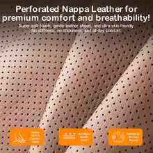 Nappa Leather Car Seat Cushion – Breathable Luxury Seat Pad for All-Season Comfort - Delicate Leather  