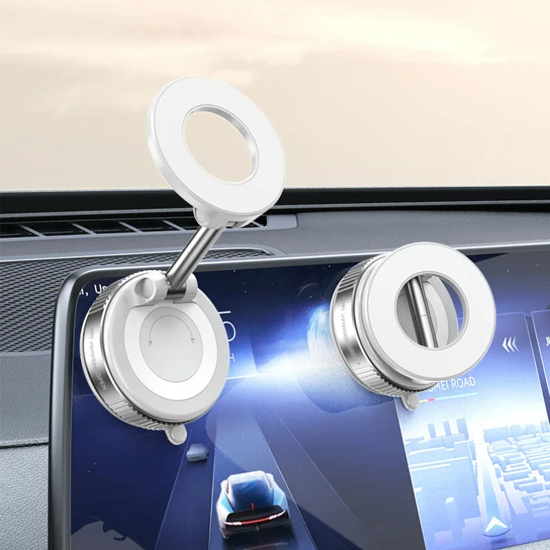Magnetic Car Phone Holder | 360° Rotating Foldable Mount with Suction Cup & Anti-Shake Bracket (SP10)