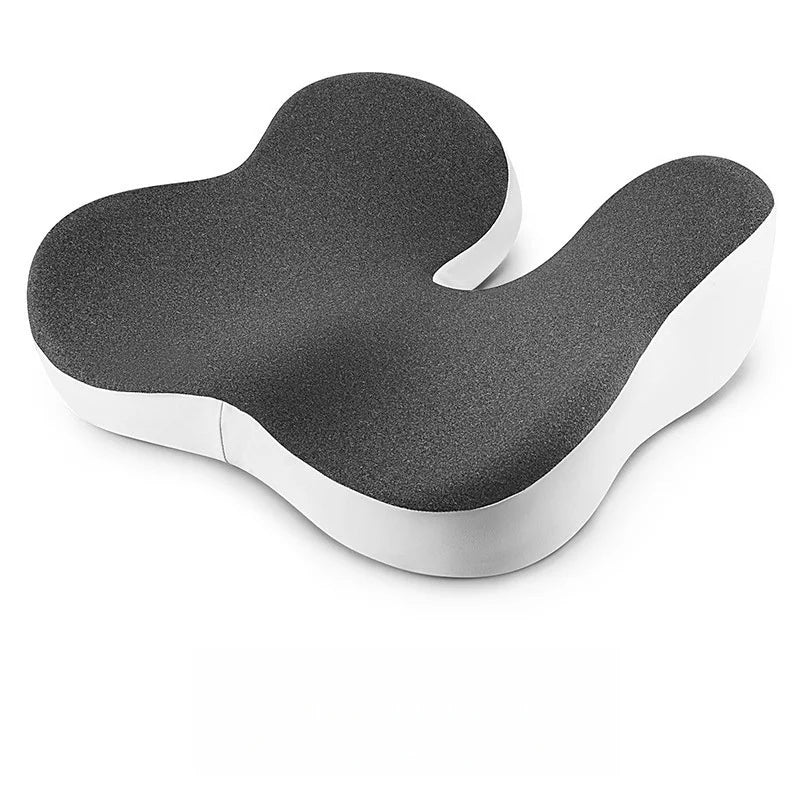 Memory Foam Seat Cushion – Portable Seat Pad for Car and Office Chair - Delicate Leather  