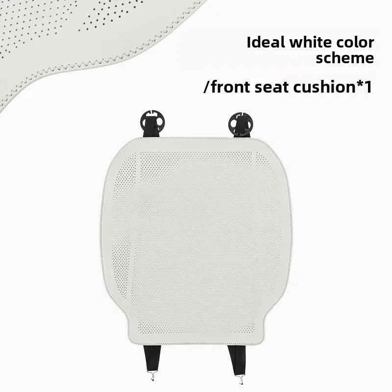 Universal Nappa Leather Car Seat Cover - Four Season Auto Breathable Comfortable Saddle Cushions - Seat Covers for Car Seats - Delicate Leather  