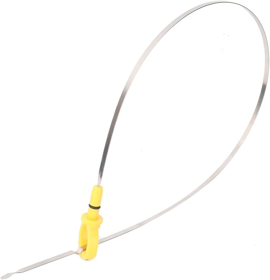 04593604AA Oil Dipstick 4.0 Compatible with 2008-2010 Chrysler Town and Country, 07-08 Chrysler Pacifica, 07-11 Dodge Nitro, 08-10 Dodge Grand Caravan 4.0L Engine Oil Dipstick Fluid Level Indicator Oil Dip Stick - Delicate Leather