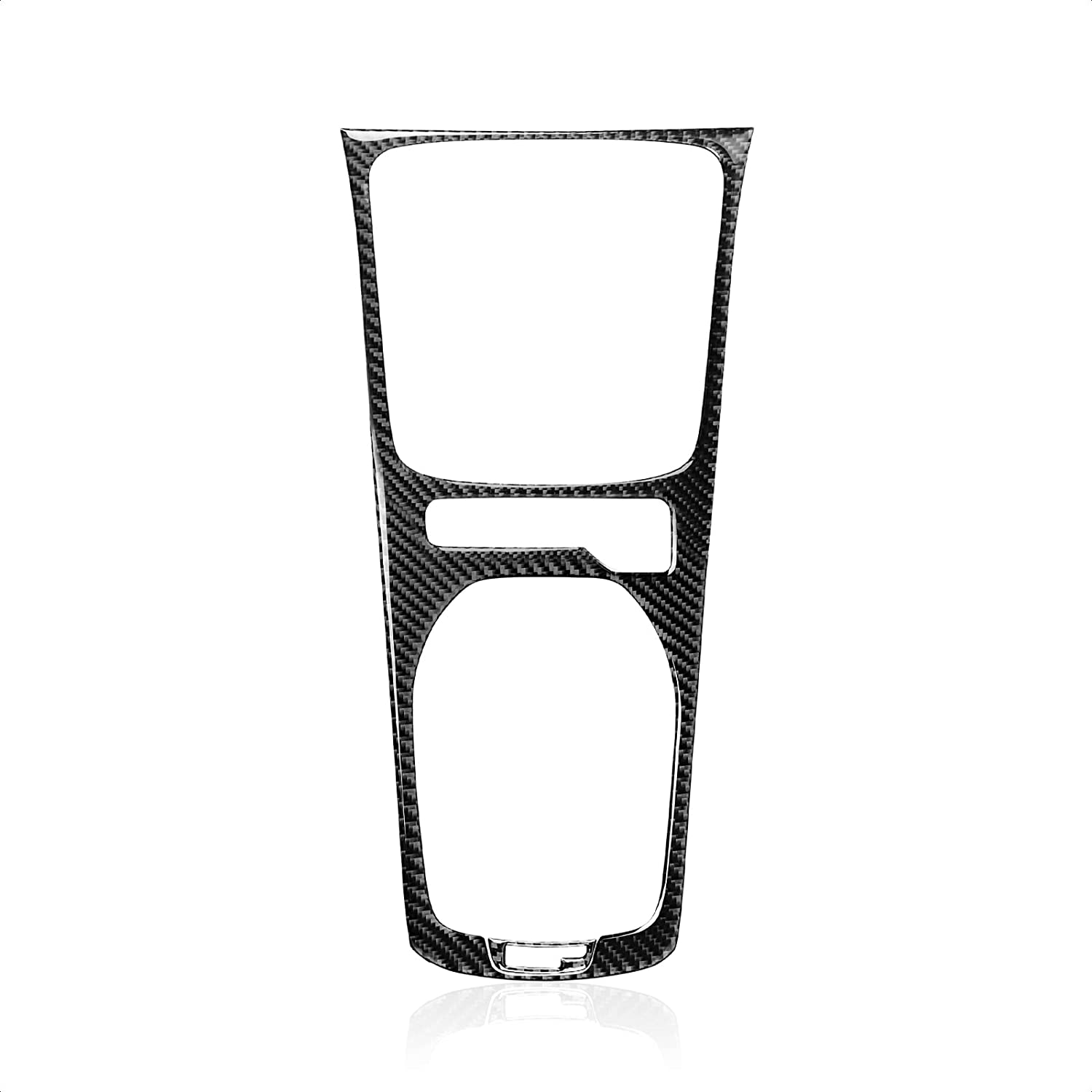 Car Gear Shift Panel Sticker Decal Carbon Fiber Interior Trim Cover Compatible with Camaro 2010 2011 2012 2013 2014 2015 Car Decoration Accessories - Delicate Leather  