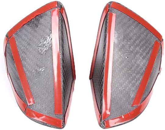 Real Carbon Fiber Car Door Handle Door Bowl Cover Compatible for C7 2014 2015 2016 2017 2018 2019 Car Outdoor Safety Decoration Cover Trim Exterior Accessories