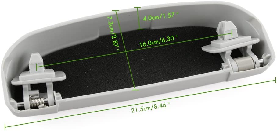 Car Glasses Sunglasses Sun Glass Holder Case Storage Box Compatible with Jeep Renegade 2014 2015 2016 2017 2018 2019 - Delicate Leather