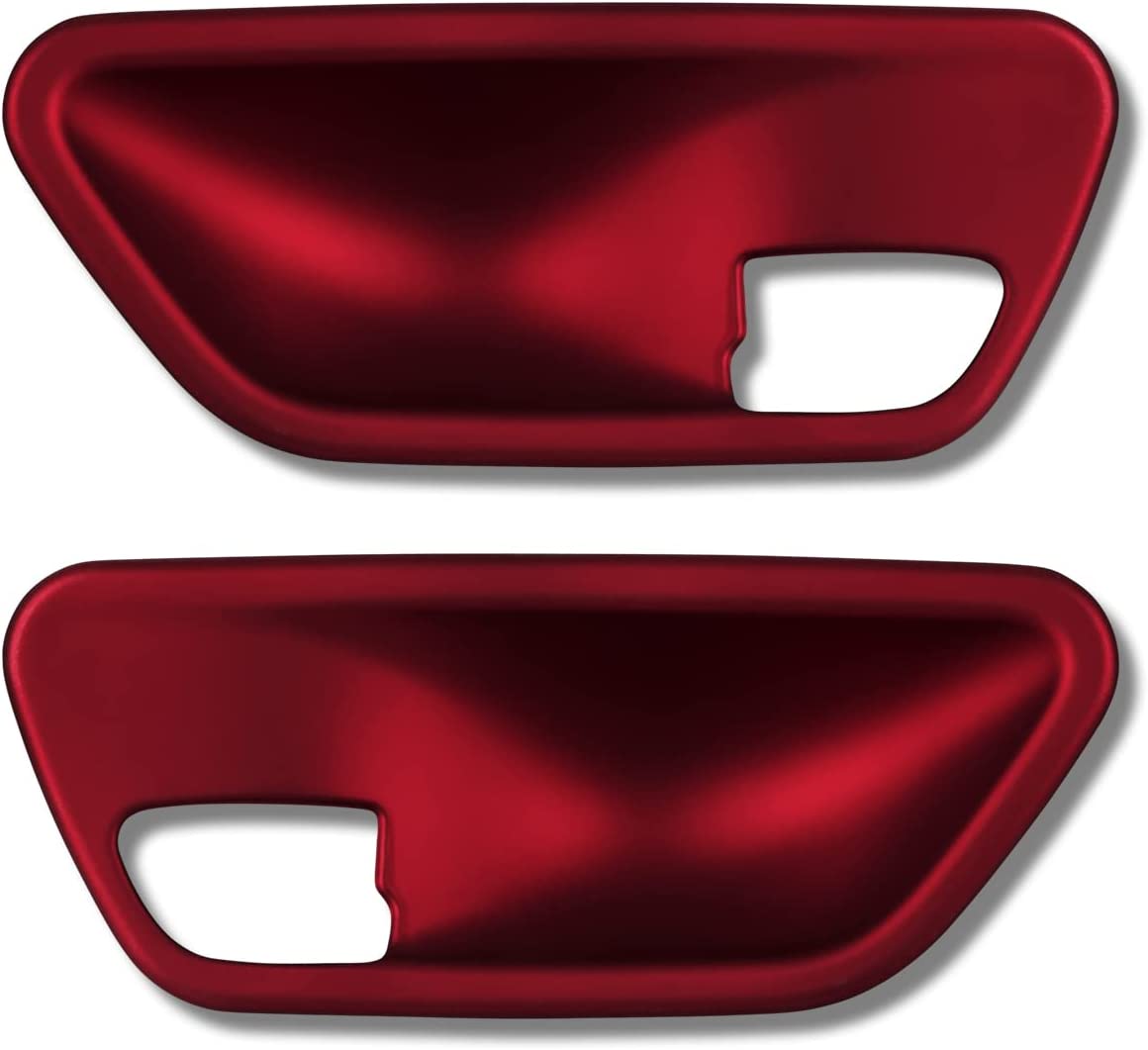 2PCS Car Sticker Door Bowl Cover Decal ABS Trim Compatible with 3 4 Series F30 F31 F34 3GT F32 F33 F36 Interior Accessories