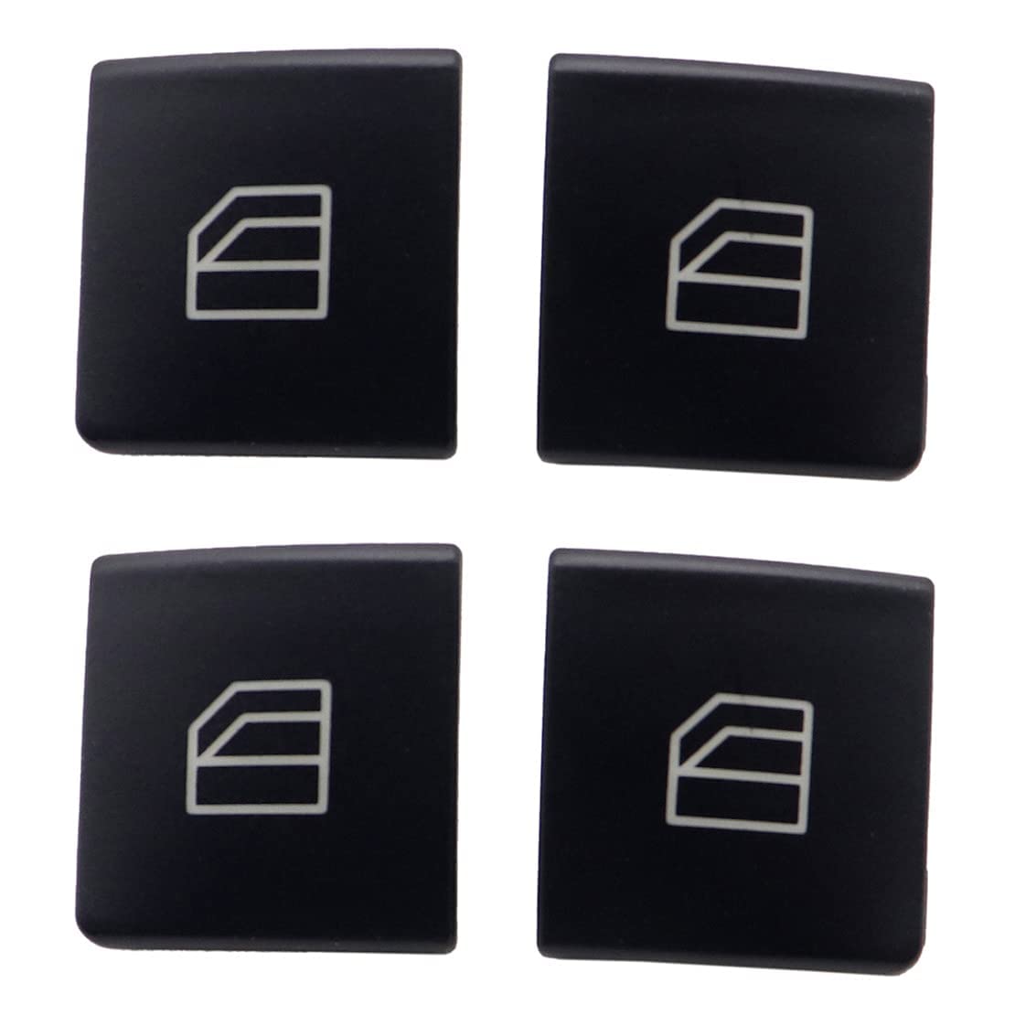 4PCS Car Power Window Master Switch Cap Cover Window Switch Cap Repair Button Cap Driver Compatible with Mercedes C E W204 S204 W212 S212 A207 C207 S212 E200 E250 E300 E350 B220 B180 B250 2518300290 - Delicate Leather