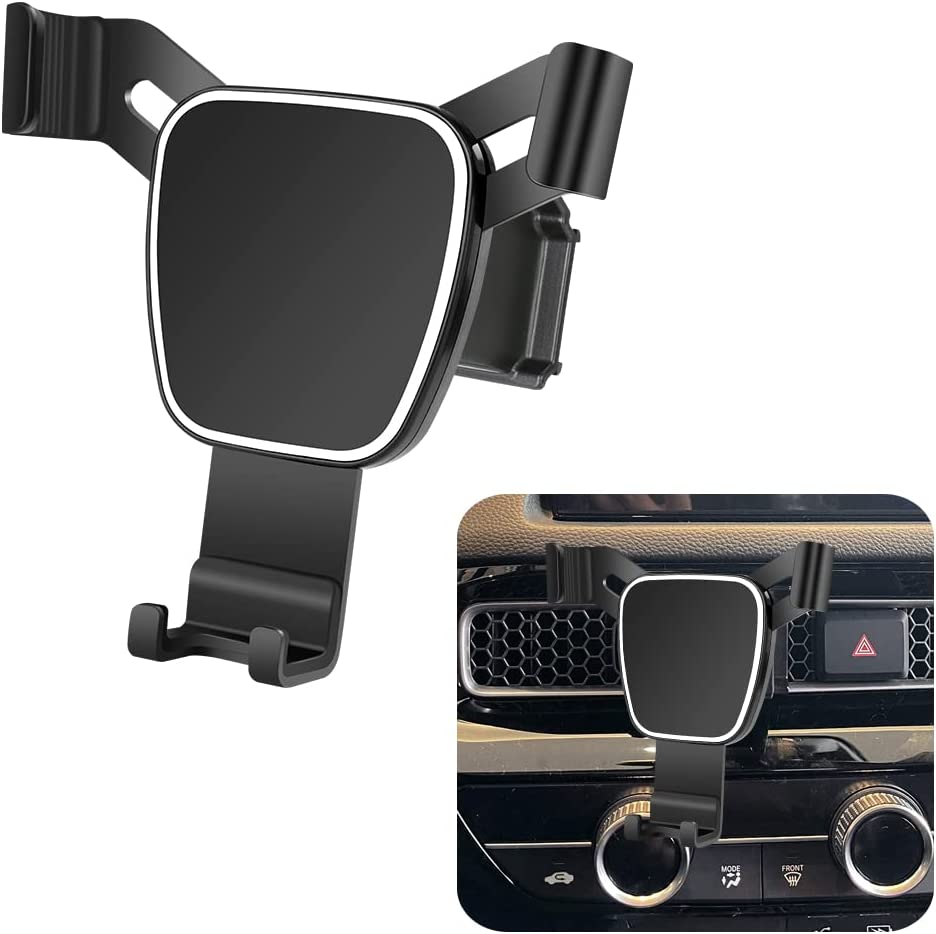 Car Phone Holder for 2022 Honda Civic Auto Accessories Navigation Bracket Interior Decoration Mobile Cell Phone Mount - Delicate Leather