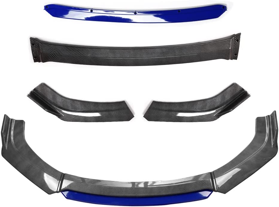 Universal Car Front Bumper Lip Automotive Front Splitter Cover Car Spoiler Protector Compatible with Most VW Vehicles, Trucks, SUVs