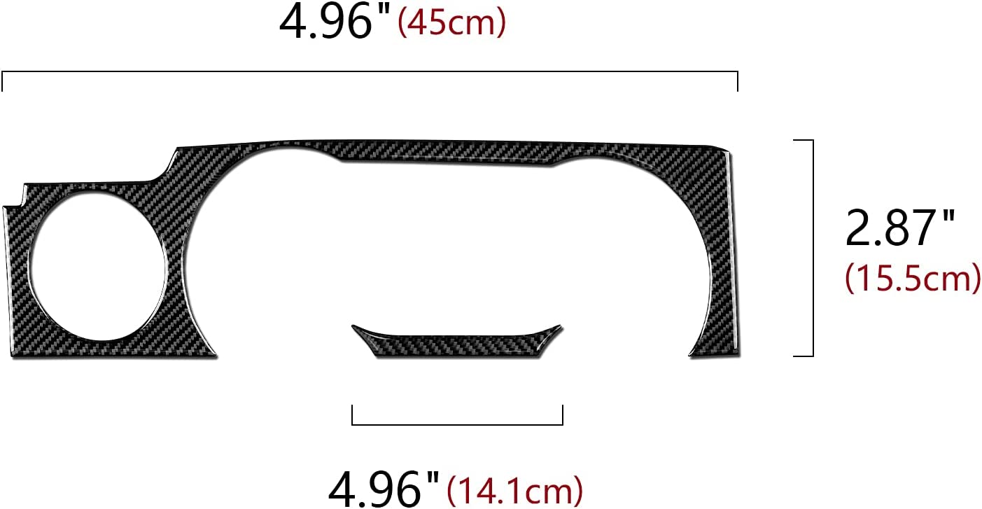 Carbon Fiber Sticker Decal Car Speedometer Surround Panel Interior Trim Cover Accessories