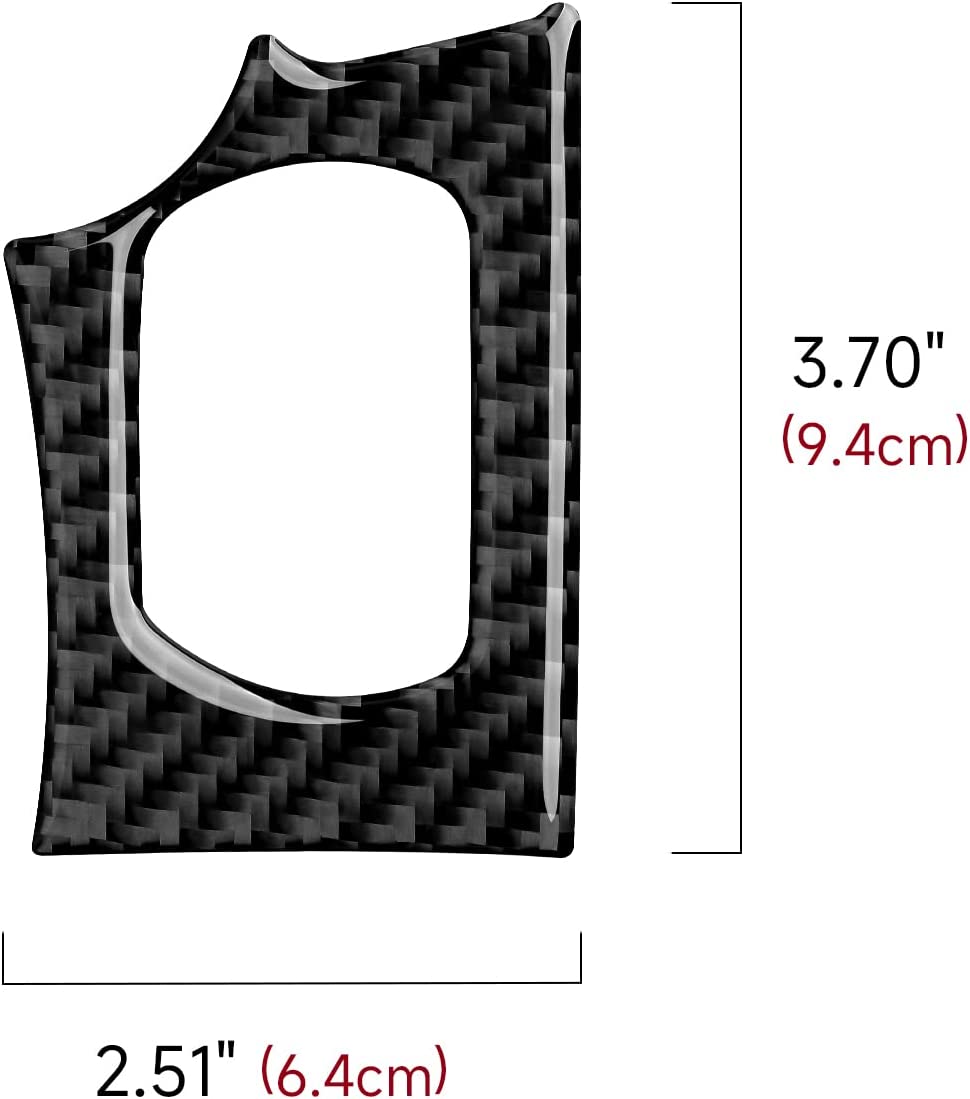 Car Engine Start Stop Button Sticker Decal Carbon Fiber Interior Trim Cover Compatible with C6 2005 2006 2007 Accessories - Delicate Leather  