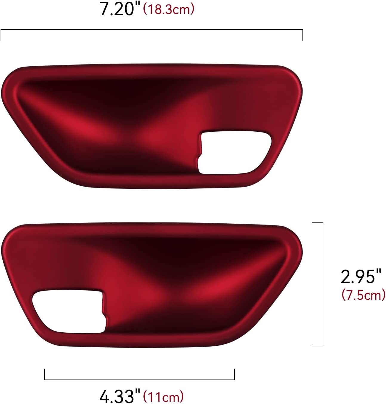 2PCS Car Sticker Door Bowl Cover Decal ABS Trim Compatible with 3 4 Series F30 F31 F34 3GT F32 F33 F36 Interior Accessories