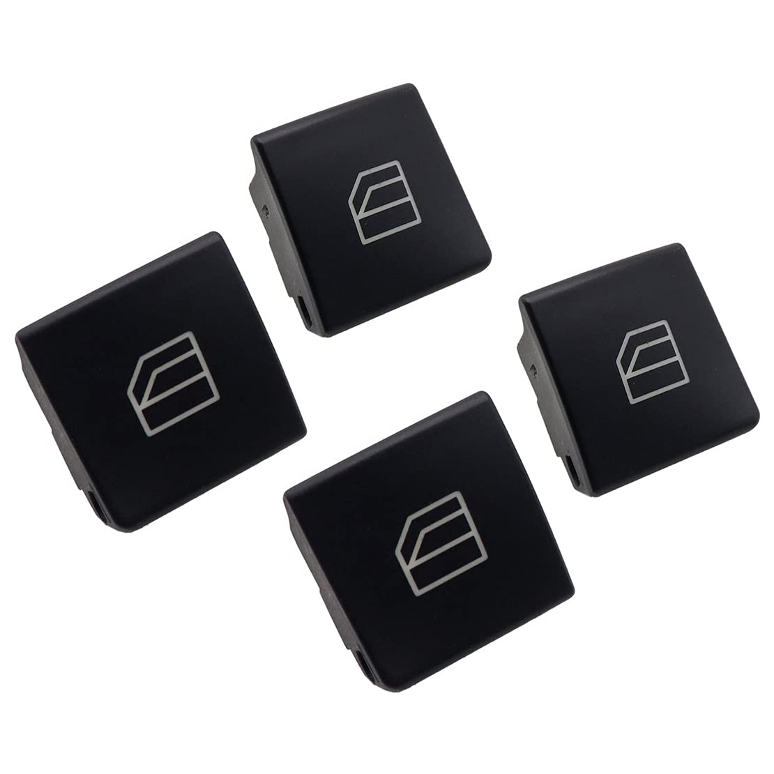 4PCS Car Power Window Master Switch Cap Cover Window Switch Cap Repair Button Cap Driver Compatible with Mercedes C E W204 S204 W212 S212 A207 C207 S212 E200 E250 E300 E350 B220 B180 B250 2518300290 - Delicate Leather