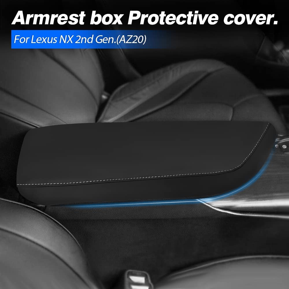 Custom Fit for Center Console Cover 2022 2023 Lexus NX NX 250/NX 350/NX 350h/NX 450h+ Accessories Armrest Cover Anti-Scratch Leather Protector - Delicate Leather