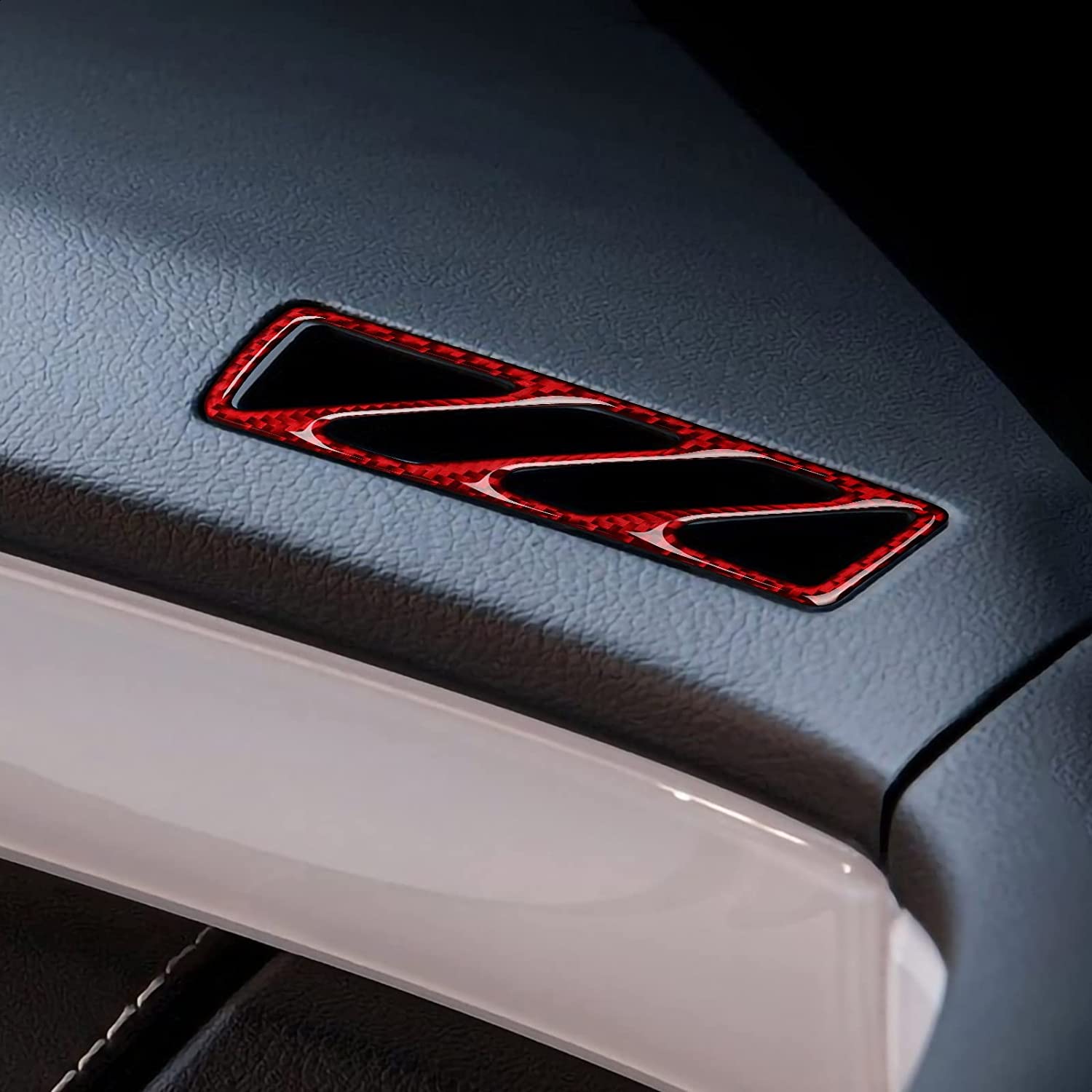Carbon Fiber Car Air Outlet Sticker Decal Interior Trim Cover for Camaro 2010 2011 2012 2013 2014 2015 Accessories