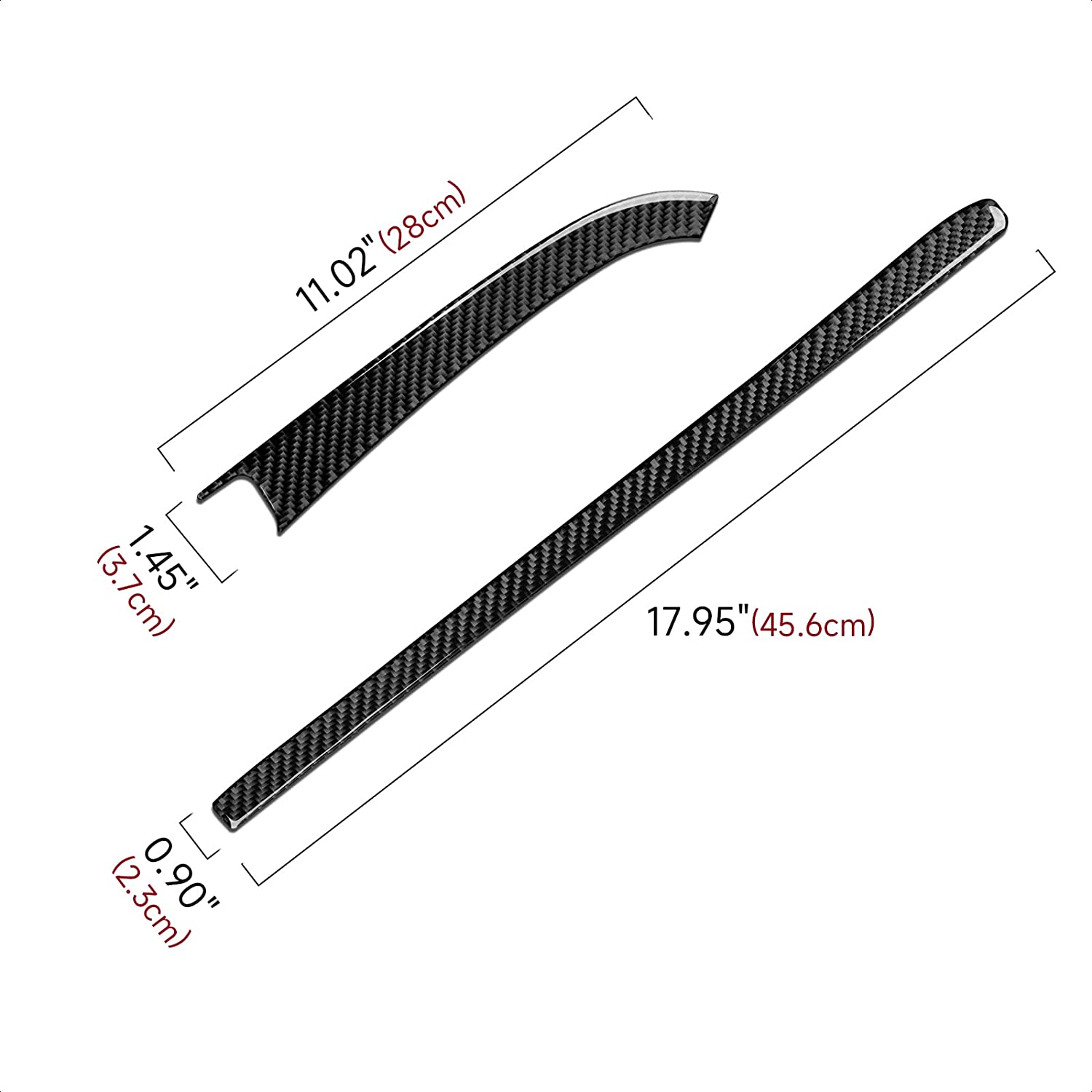 2PCS Center Console Trim Car Glove Box Sticker Carbon Fiber Decal fits for F30 F31 F34 3GT F32 F33 F36 Interior Accessories