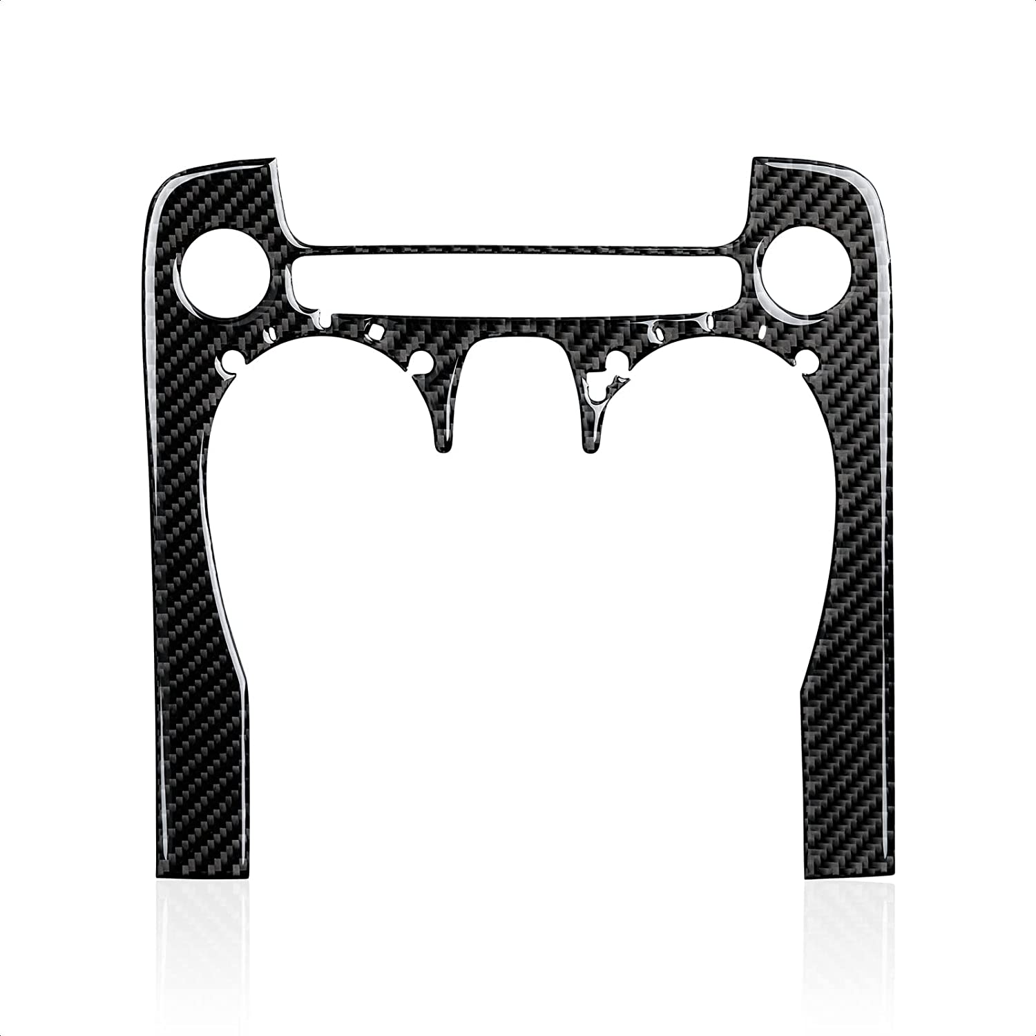 Car Sticker Decal Carbon Fiber Center Control CD Panel Interior Trim Cover for Chevrolet Camaro 2010 2011 2012 2013 2014 2015 Accessories - Delicate Leather